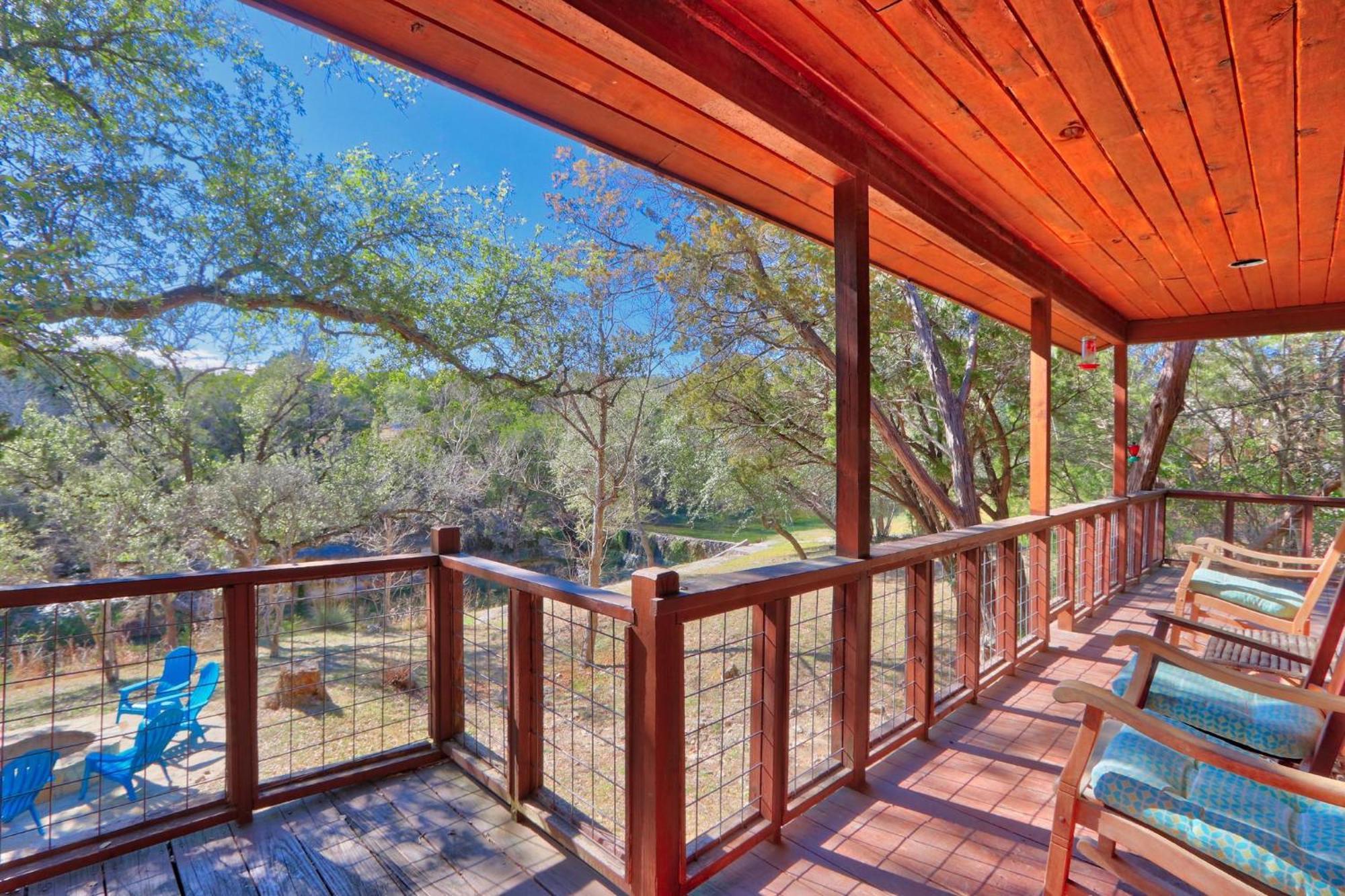 Falls Log Home Wimberley Eksteriør billede